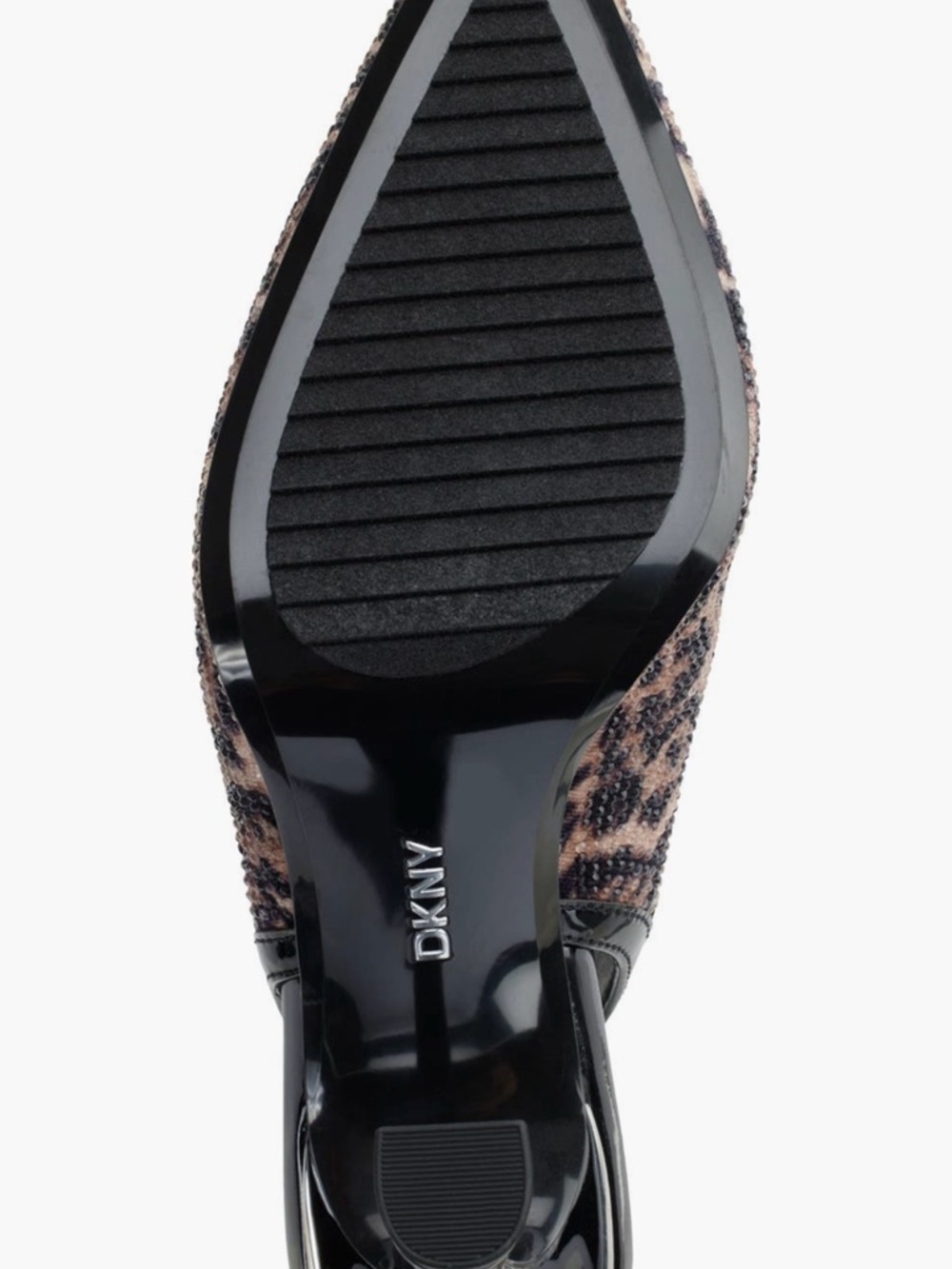 DKNY Leopard Print Cinette Slingback Pointed Toe Pump - Picture 4 of 4